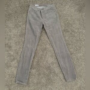 NWOT- GAP 1969 collection Gray Women's Skinny Corduroy Pants